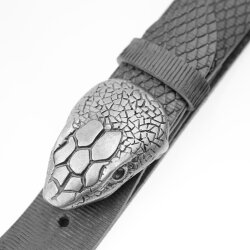 Snakehead, Antique silver, 7,5*5,0 cm