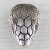 Snakehead, Antique silver, 7,5*5,0 cm