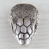 Snakehead, Antique silver, 7,5*5,0 cm