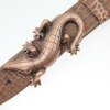 Belt Buckle Gecko, Antique copper, 12*6 cm