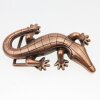 Gecko Gürtelschnalle, altkupfer, 12x6 cm