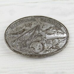 Schweisstechnik International buckle, vintage Antique silver