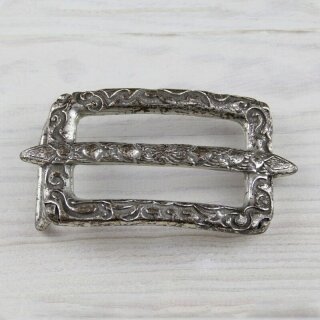 square, adorned, vintage Antique silver