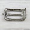 square, adorned, vintage Antique silver