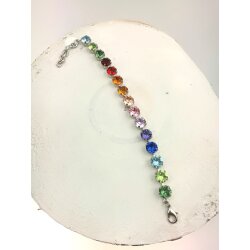 Crystal Bracelet Rainbow - Handmade with Swarovski Crystals