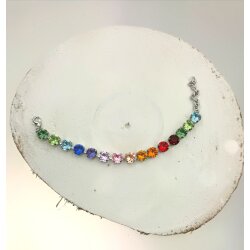Crystal Bracelet Rainbow - Handmade with Swarovski Crystals