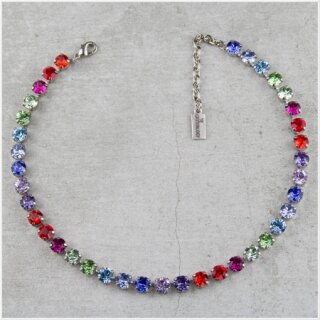 Rainbow necklace with Swarovski Crystals