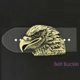 eagle head Belt Buckle, Antique brass