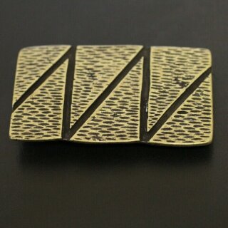 Zigzag, Antique brass