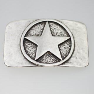 Stern Grtelschnalle, Altsilber