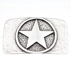 Antique Silver Star Belt Buckle