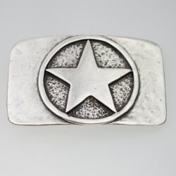 Antique Silver Star Belt Buckle