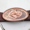 Anchor Belt Buckle, 11,1x6,0 cm, Vintage Copper