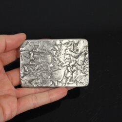 Rechteck Gürtelschnalle altsilber