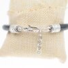 Verspieltes Lederarmband mit Gitteroptik Leder Armband Unisex