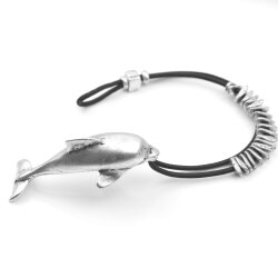 Unisex Lederarmband Delfin