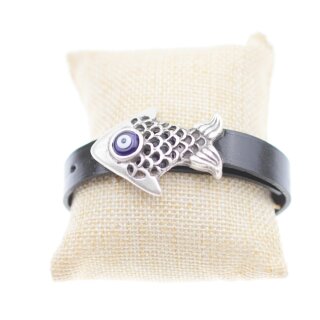 Lederarmband Fisch mit Schtzendem Auge