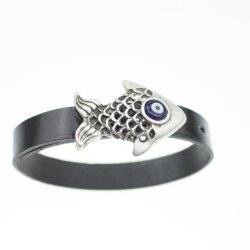 Lederarmband Fisch mit Schützendem Auge