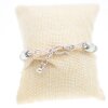 Schickes Armband mit Metallelement Raute und Cabochon