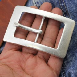 Antique Silver Belt buckle square