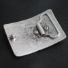 Antique Silver Belt buckle double anchor