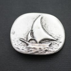 Belt Buckle Sailboat, 7,0x5,7 cm