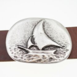 Belt Buckle Sailboat, 7,0x5,7 cm