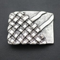 Geflecht Gürtelschnalle, 7,5x5,6 cm