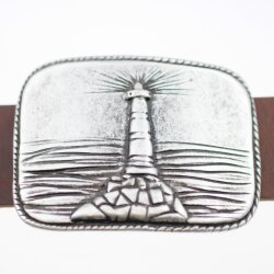 Belt Buckle light house, 8,5x6,5 cm