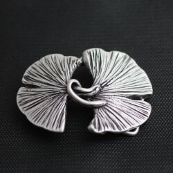 Belt buckle Gingko Leaf, 7,7x5,5 cm