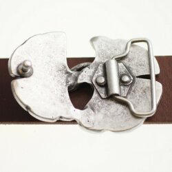 Belt buckle Gingko Leaf, 7,7x5,5 cm