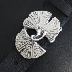 Belt buckle Gingko Leaf, 7,7x5,5 cm