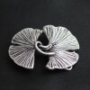 Gingko Blätter Gürtelschnalle, 7,7x5,5 cm