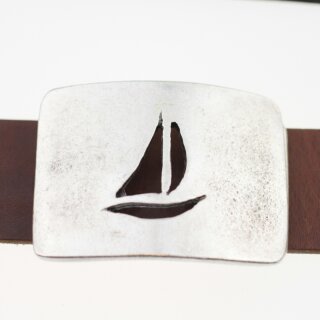 Belt Buckle Sailboat, 7,2x5,5 cm