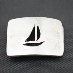 Belt Buckle Sailboat, 7,2x5,5 cm