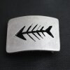 Belt Buckle fishbone, 7,0x5,5 cm