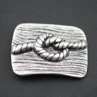 Belt Buckle rope, maritime, 7,7x5,7 cm