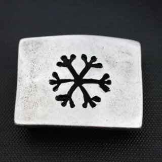 Schneeflocke Gürtelschnalle, 7,2x5,4 cm