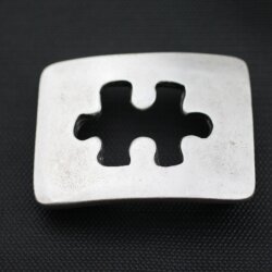 Puzzle Teil Gürtelschnalle, 7,5x5,4 cm