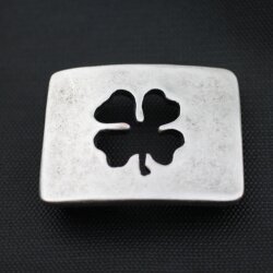 Belt Buckle Lucky Clover, 7,0x5,3 cm