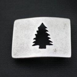 Belt Buckle fir tree, 7,5*5,5 cm