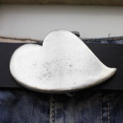 Belt Buckle melting Heart, 8,5x5,2 cm