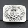 Anchor with laurel wreath Belt Buckle, 7,3x5,6 cm