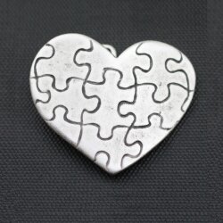 Belt Buckle Heartpuzzle, 7*6 cm