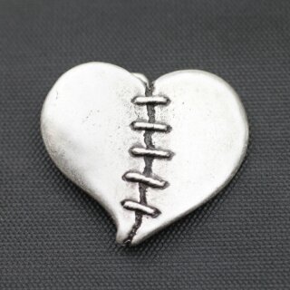 Belt Buckle patched Heart, 7*5,5 cm