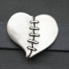 Belt Buckle patched Heart, 7*5,5 cm