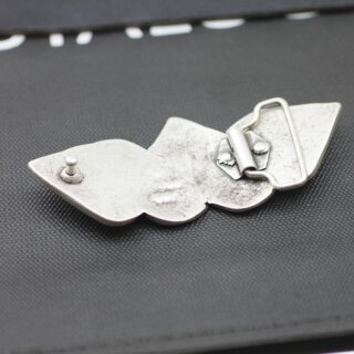 Herz mit Flgeln Grtelschnalle, 11x5 cm