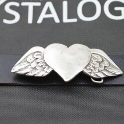 Belt Buckle Heart with wings, 11*5 cm