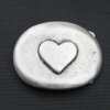 Belt Buckle Heart, 7,5*5,6 cm