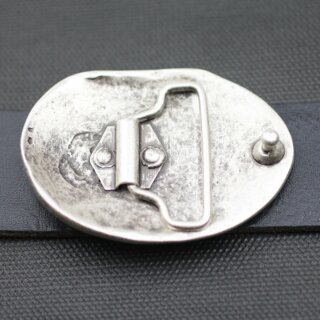 Schnecken Muschel Grtelschnalle, 7,3x5,5 cm